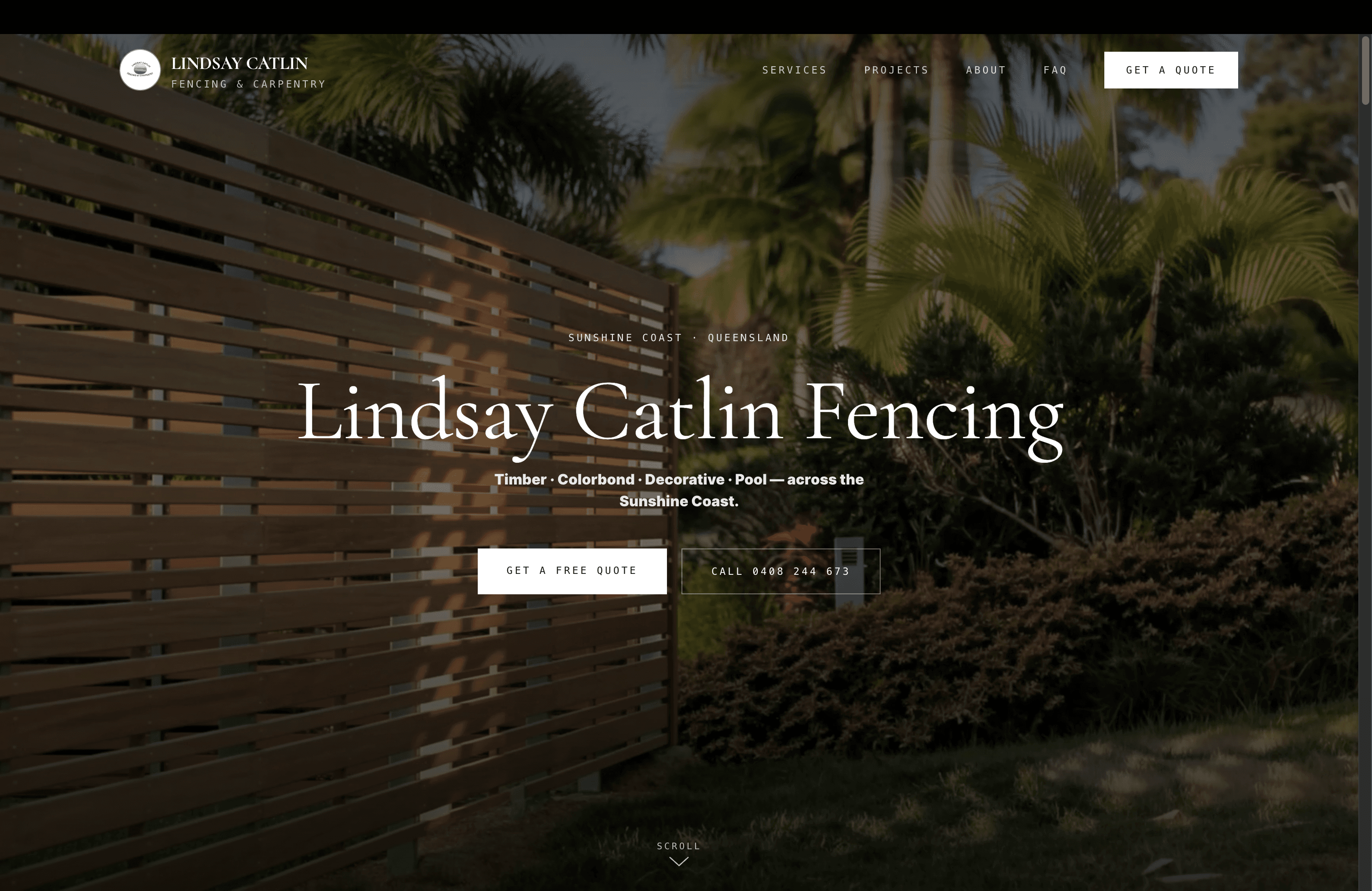 Lindsay Catlin Fencing: Page one in four Sunshine Coast suburbs